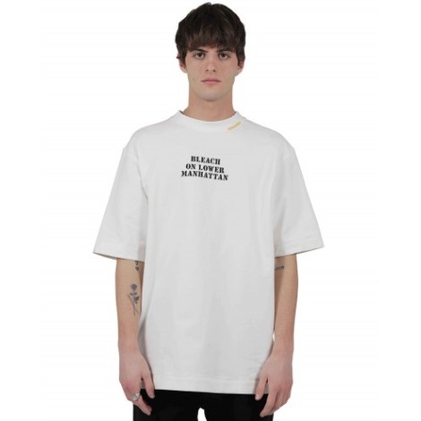 Bleach on Lower Manhattan white Pollock t-shirt