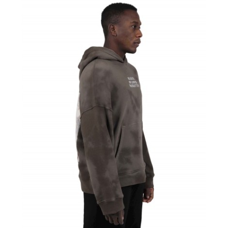 Bleach on Lower Manhattan brown D. Hirst hoodie