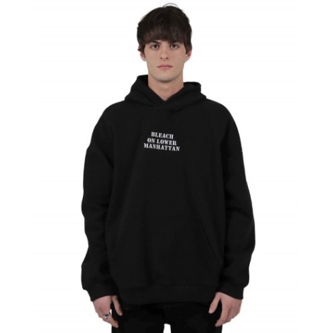 Bleach on Lower Manhattan black Basquiat hoodie