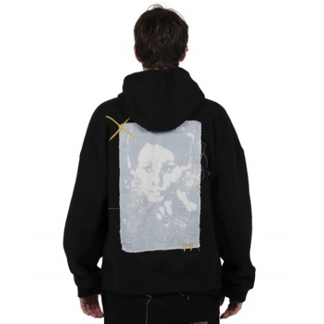 Bleach on Lower Manhattan black Basquiat hoodie