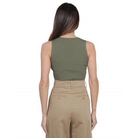 Studio Max Mara khaki Dionne top