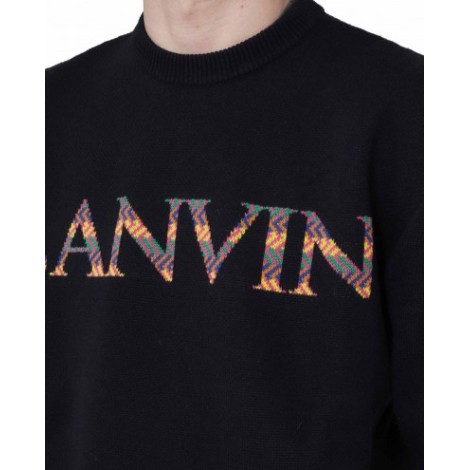 Lanvin navy logo sweater