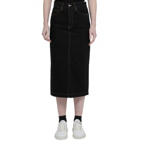 Wardrobe.NYC black denim skirt