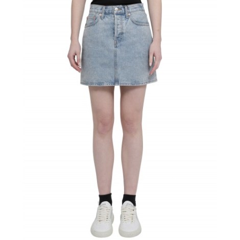 Wardrobe.NYC blue denim skirt