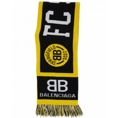 Balenciaga black The Simpsons football scarf