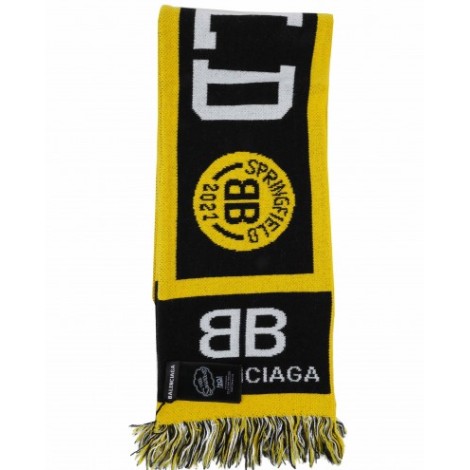 Balenciaga black The Simpsons football scarf