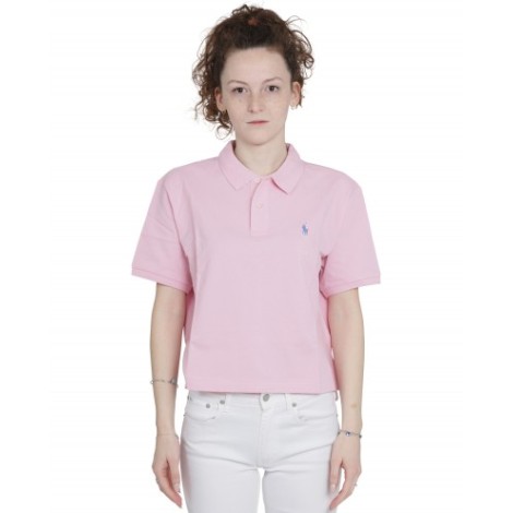 Polo Ralph Lauren pink cropped polo