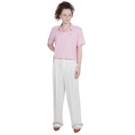 Polo Ralph Lauren pink cropped polo