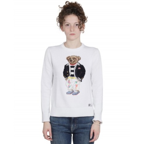 Polo Ralph Lauren white Bear sweater