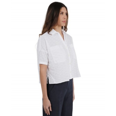 Massimo Alba white Ceci blouse