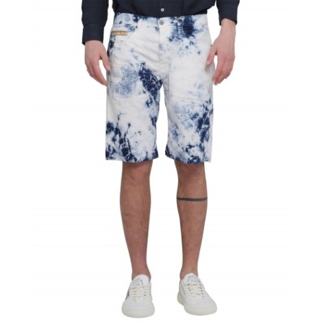 Massimo Alba blue tie dye Alunga bermudas