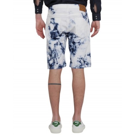 Massimo Alba blue tie dye Alunga bermudas