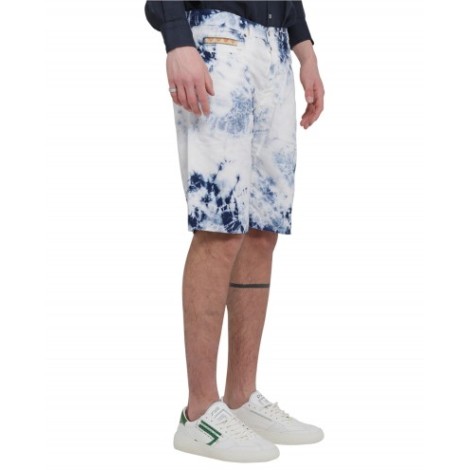 Massimo Alba blue tie dye Alunga bermudas