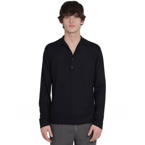 Massimo Alba blue Polo sweater