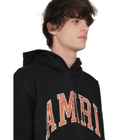 Amiri black Bandana logo hoodie