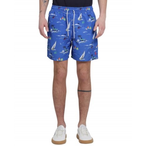 Polo Ralph Lauren blue Race to Sea Traveler swim trunks