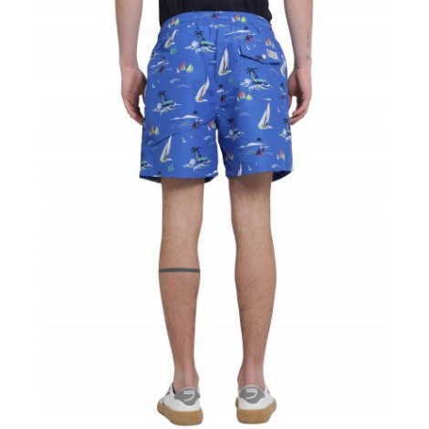 Polo Ralph Lauren blue Race to Sea Traveler swim trunks