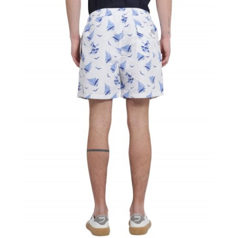 Polo Ralph Lauren white Skipper Bearwaiian Traveler swim trunks