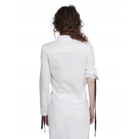 Ann Demeulemeester white Mathilde micro shirt