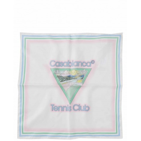 Casablanca white Tennis Club Icon foulard S