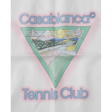 Casablanca white Tennis Club Icon foulard S