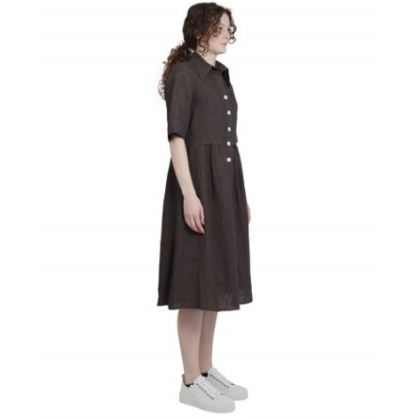 Cristina Bonfanti brown Ponza dress