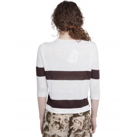 CXB striped Giada top BROWN