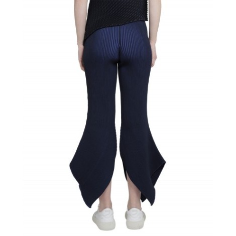 Issey Miyake navy Fluidity loop trousers