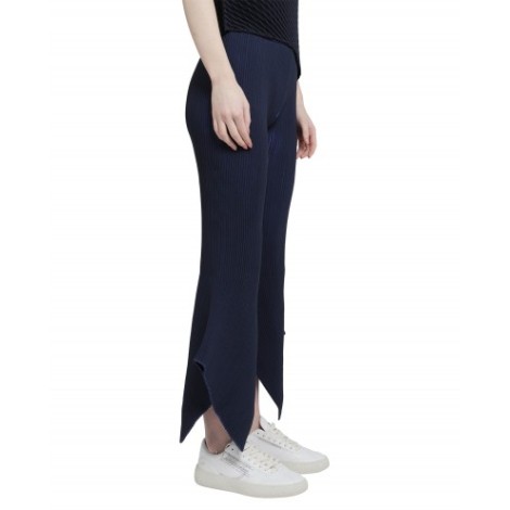 Issey Miyake navy Fluidity loop trousers