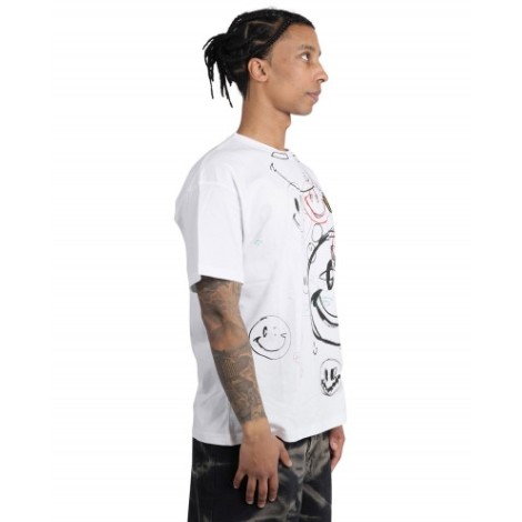 Raf Simons x Smiley white Student drawing t-shirt