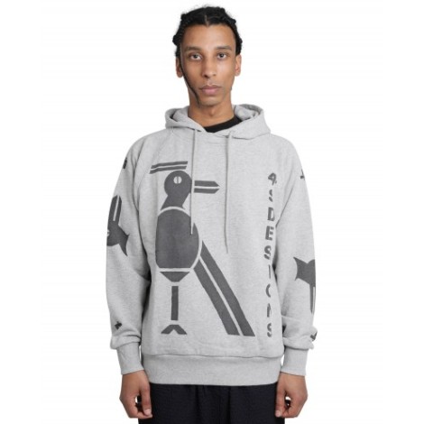 4SDESIGNS grey Bird hoodie