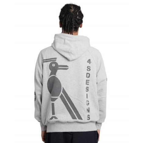 4SDESIGNS grey Bird hoodie