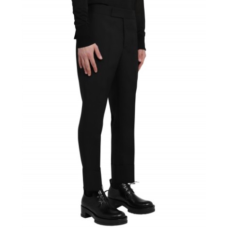 Sapio black wool trousers