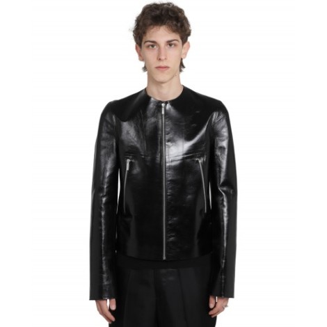 Sapio black leather jacket