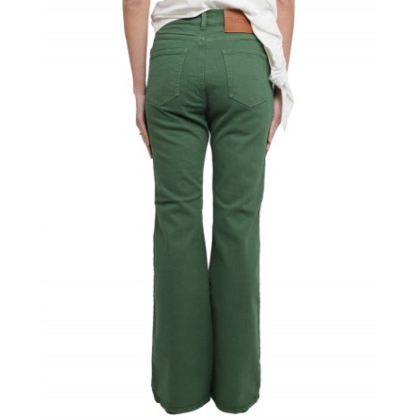 JW Anderson green bootcut jeans