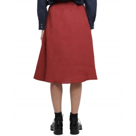 Massimo Alba red Farah skirt