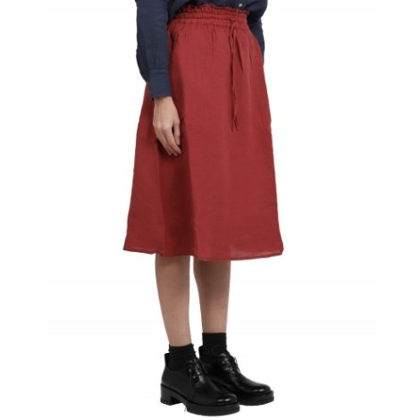 Massimo Alba red Farah skirt