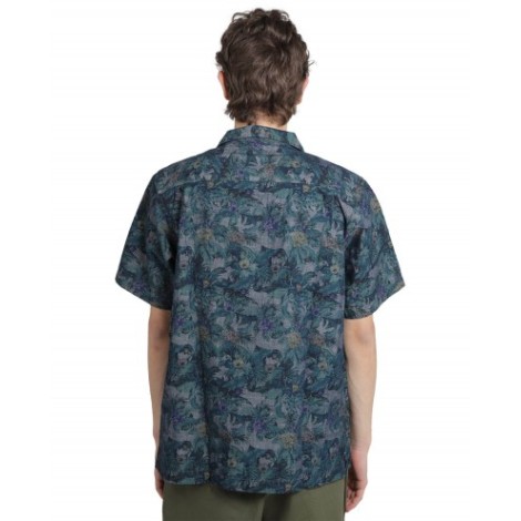 Universal Works indigo jungle camp shirt