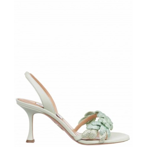 Aquazzura mint Galactic Flower sandals 75