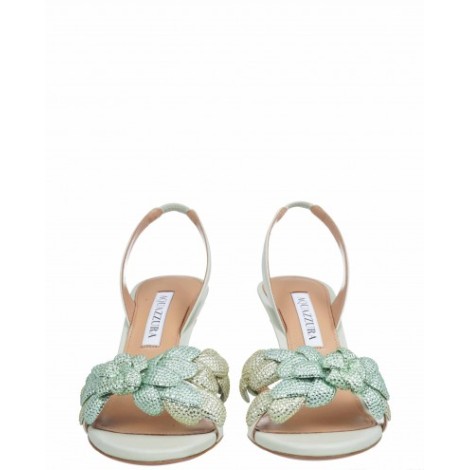 Aquazzura mint Galactic Flower sandals 75