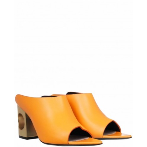 Coliac orange Zack mules