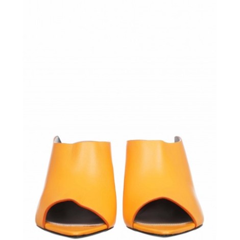 Coliac orange Zack mules