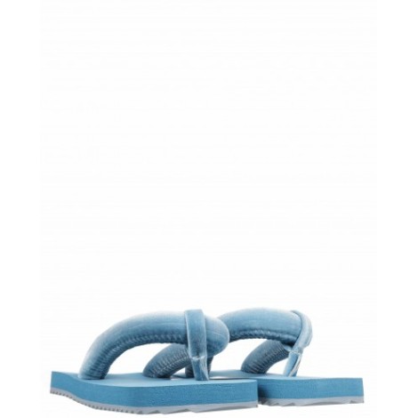 Yume Yume blue velvet sandals