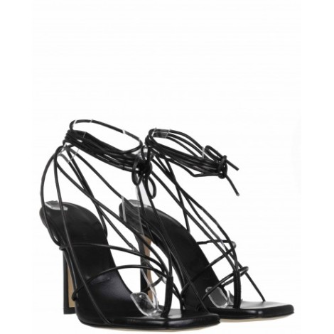 Luca Valentini black strappy sandals