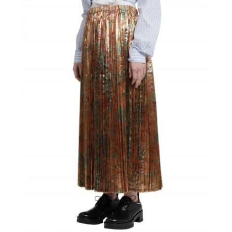 Junya Watanabe floral pleated skirt