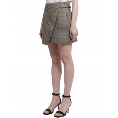 Wardrobe.NYC houndstooth wrap skirt