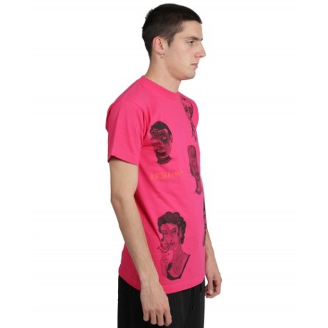 Kidsuper pink Faces t-shirt