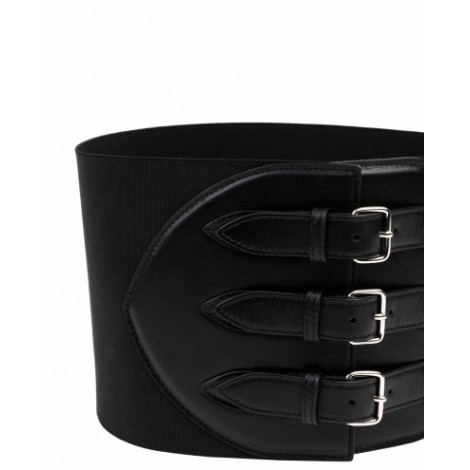 Alaia black corset belt