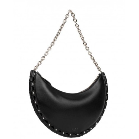 Alaia black Demi-Lune moon bag