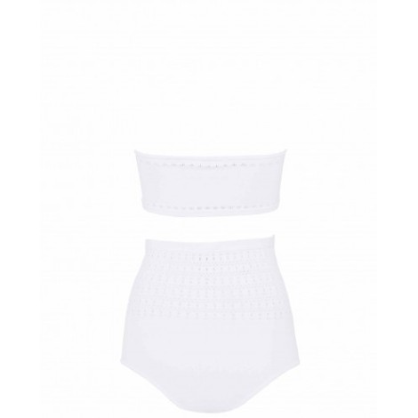 Alaia white Vienne bikini suit